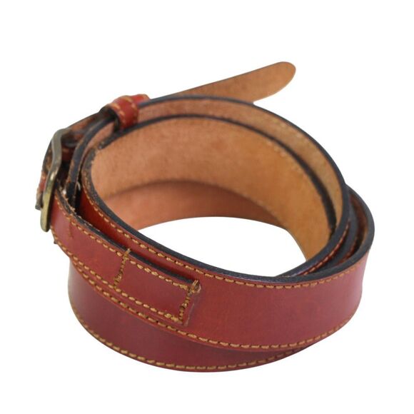 Danbury BROWN GENUINE LEATHER 1 1/8"Wd CASUAL DRESS MEN'S BELT Size 38 (*49 - Picture 3 of 13